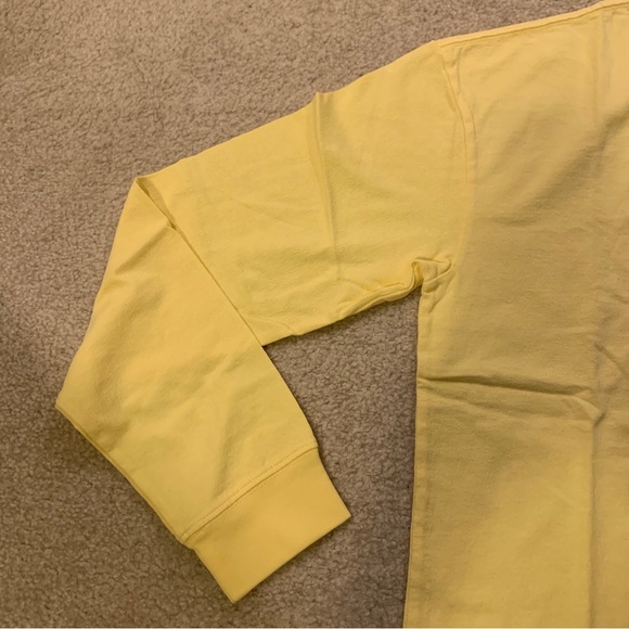 Purple Brand Yellow Long Sleeve T-Shirt 100% Cotton Mens Size Small S - Picture 6 of 10